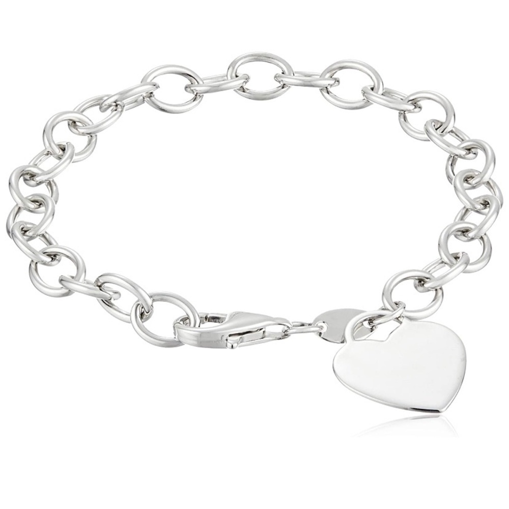 Amazon Collection Heart Charm Bracelet